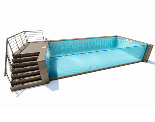 Offener klares, vorgefertigtes Schwimmbad aus Acryl mit individueller Plattendicke