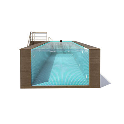 24m3 Pool Wasserkapazität Acryl Schwimmbad Glaswände mit einer Dicke von 90 mm