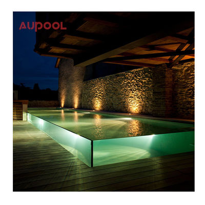 Hochtransparentes klares Acrylbecken für den Hinterhof