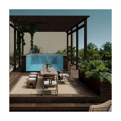 31 Jahre nicht gelblich werdendes Glaswandwand Außenrechteck Custom Prefab Pool