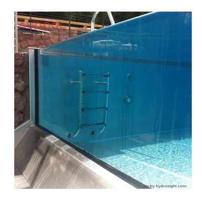 7.8M Rechteck Großfamilie Glasfaser Spa Außen Infinity Glasfaser Schwimmbad