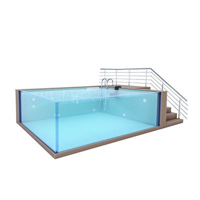Outdoor Endless Lap Pool Glasfaser-Versandbehälter zum Schwimmen von Kindern und Erwachsenen