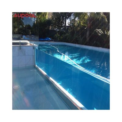 Großer, durchlässiger Acryl-Villa-Pool mit hoher Lichtübertragung und endlosem Spa