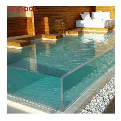 Beliebtes Custom Infinity Edge Klares dickes Acrylglas für dickes Glas Aquarium