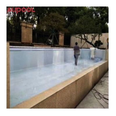 Vorgefertigtes Acryl-Poolfenster mit UV-Schutz und Überflussdesign
