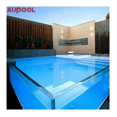 Maßgeschneiderte Glas über dem Boden Hochtransparenz Acryl Schwimmbad Wandfensterplatten