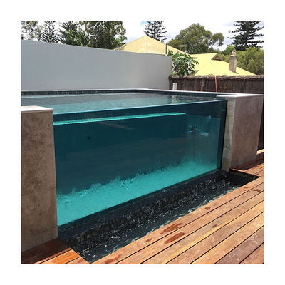 80MM Dicke klare Acryl-Schwimmbad Wand maßgeschneiderte Größe Transparentes Glas Panel