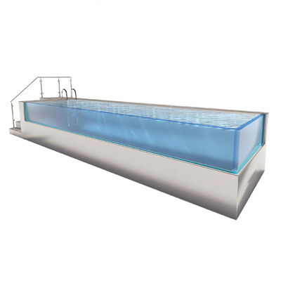 Gymnastik-Pool Endloser Pool Versandbehälter Schwimmbad Spa-Pools Schwimmbäder Edelstahl-Pool