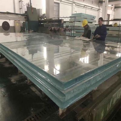 50 mm klares, dickes Acrylglas für das Infinity-Schwimmbad