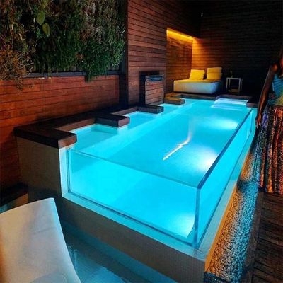 Hochwertiges Acryl-Poolglas Dauerhafte Funktion für endlose Schwimmbäder