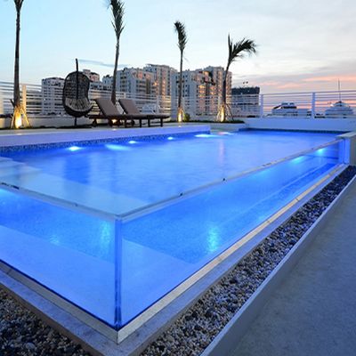 30-300mm Dicke Klares Acryl Schwimmbad Aupool Custom Größe für Familienspaß