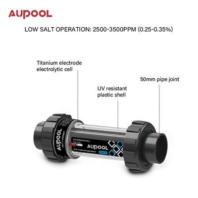 15-45 g Chlor-Ausgabe Salz Chlor-Generator AUPOOL 2 in 1 für öffentliche Schwimmbäder
