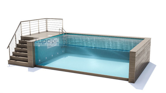 Einfache Installation Carbonfaser Board FRP Verbundmaterial Innenbehälter Schwimmbad Für Hotels Fitnessplätze