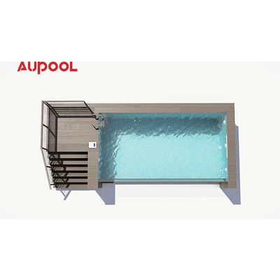 Klares Wasser Klares Denken Vorgefertigter 20Ft 40Ft Container Schwimmbad mit Schneiden