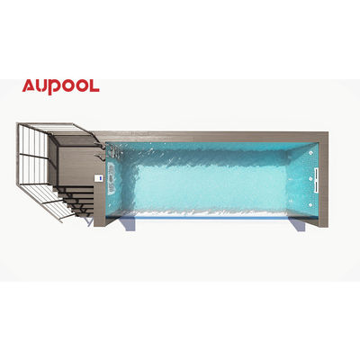 Klares Wasser Klares Denken Vorgefertigter 20Ft 40Ft Container Schwimmbad mit Schneiden