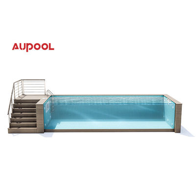 Klares Wasser Klares Denken Vorgefertigter 20Ft 40Ft Container Schwimmbad mit Schneiden