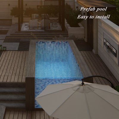 18m3 Pool Wasserkapazität Maßgeschneiderte Acrylplatte Dicke Außen Hotel Glas Pool