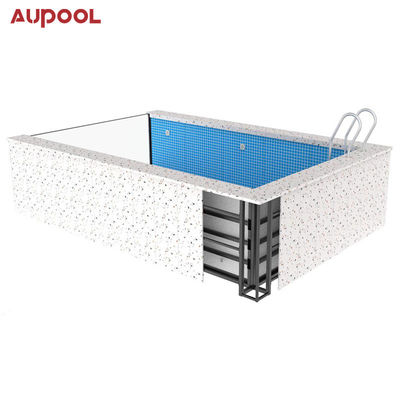 Transparentes Infinity-Pool aus 100% reinem Lucit-Material für Hotels, Schulen und Fitnessstudios