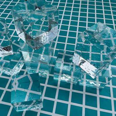Durchsichtige Acryl-Schwimmbäder Durchsichtige Probenplatten für Außenpools in Villen