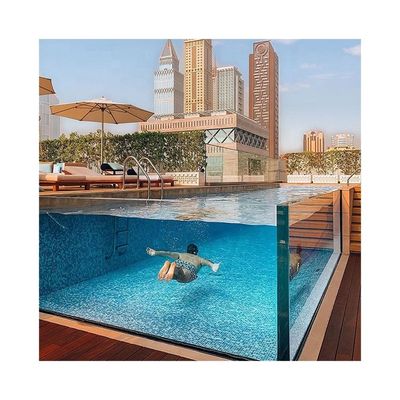 Villa Pool Plexiglas Wandplatten Probe Kleine Glasfaser Schwimmbäder