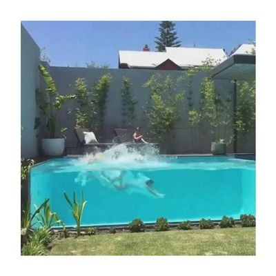 Villa-Hinterhof, individuell angepasst, Außen-Großformat-Acryl-Schwimmbad mit Plattenblatt