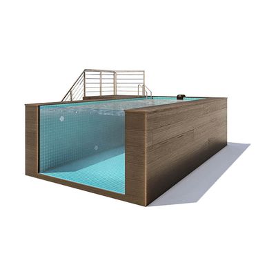 Durchsichtige Platte über dem Boden Schwimmbad aus Acrylmaterial mit modernem Design