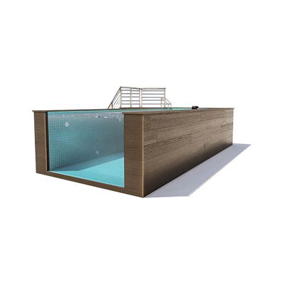 24m3 Pool Wasserkapazität Acryl Schwimmbad Glaswände mit einer Dicke von 90 mm