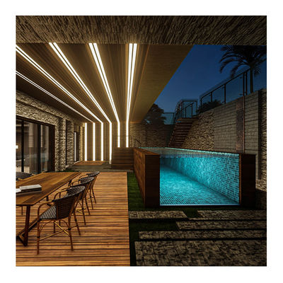 Lucit Acrylic über dem Boden Modular Container Home Pool mit klarem Wandfenster Design