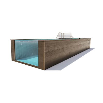 Außen-Schwimmbad aus Glasfaser mit hoher Durchlässigkeit von 92,5% und klarem/transparenten Design