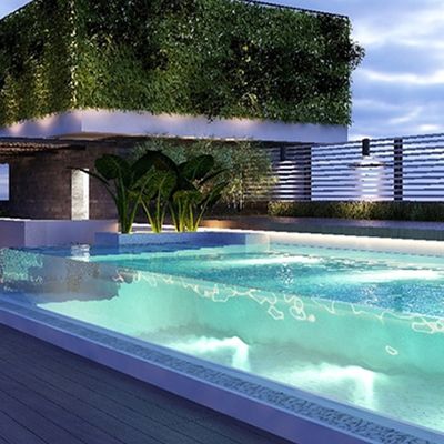 Acrylisches Outdoor-Schwimmbad mit trockener Thermostatik-Polymerisationstechnologie und 30 Jahre