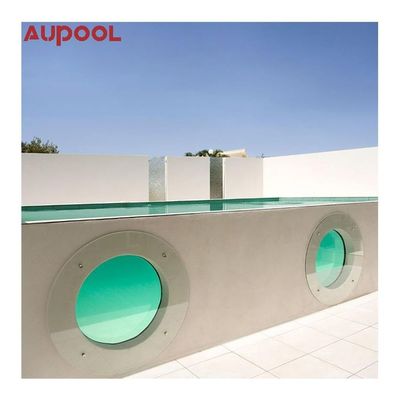 Vorgefertigter Stahlrahmen, zusammengebauter Metallrahmen Schwimmbad mit klarem Acrylfilter und Sandfilter