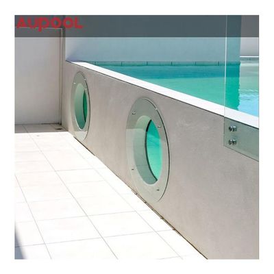 Vorgefertigter Stahlrahmen, zusammengebauter Metallrahmen Schwimmbad mit klarem Acrylfilter und Sandfilter