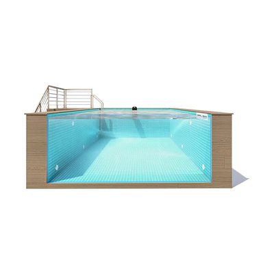 Durchsichtiger Acrylcontainer Schwimmbad 30-950mm Dicke 1,2 g/cm3 Dichte