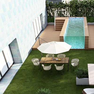 Custom Outdoor Living Solution Vorgefertigte Holzvilla mit Acryl-Schwimmbad in Indien