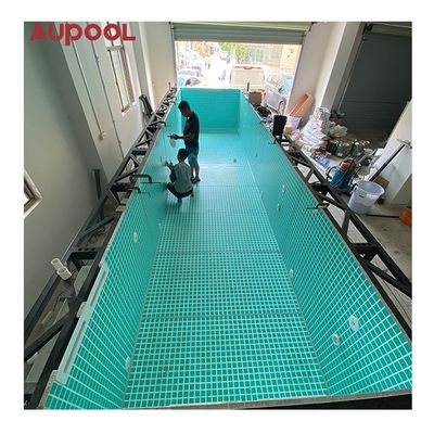 Schneidedienst Stahlkonstruktion Fertigbecken mit 100 mm Acrylfenster von AUPOOL OEM