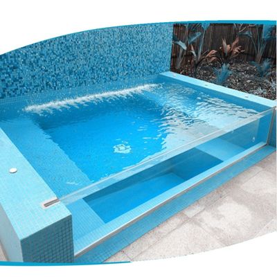 Einfache Installation Wasserfall für Mini-Acryl-Wasservorhang in Schwimmbad Landschaft