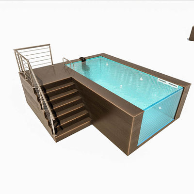 AP-2000 vorgefertigtes Schwimmbad für das Schwimmen über dem Boden in einem 20 ft 40 ft großen Container