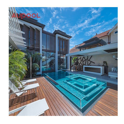 Hochtransparentes klares Acrylbecken für den Hinterhof