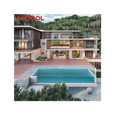Maßgeschneiderte klare Acrylwandbleche Prefab Pool mit Filterbehälter und braunem Design