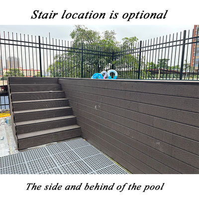 High Light Transmission Custom Farbe vorgefertigte Acryl Pool mit transparenten Fenster