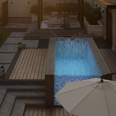 Lucite Acrylic Material über dem Boden Schwimmbad mit Poolfenster und Infinity Design