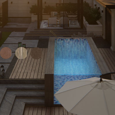 Lucite Acrylic Material über dem Boden Schwimmbad mit Poolfenster und Infinity Design
