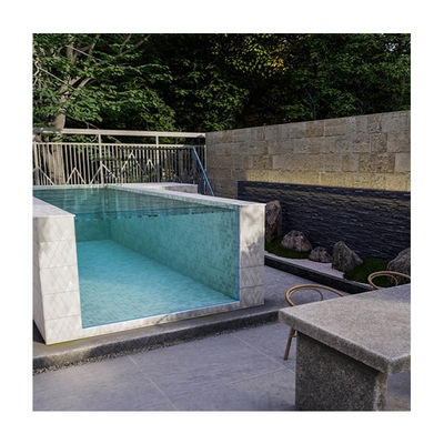 Einfache Installation Akryl-Plexiglas-Vorgefertigtes Schwimmbad mit schnellen Montagevorteil