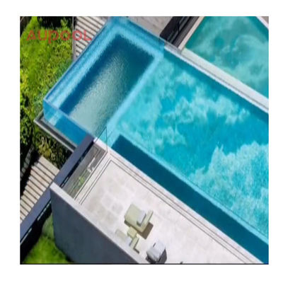 7.8M Rechteck Großfamilie Glasfaser Spa Außen Infinity Glasfaser Schwimmbad