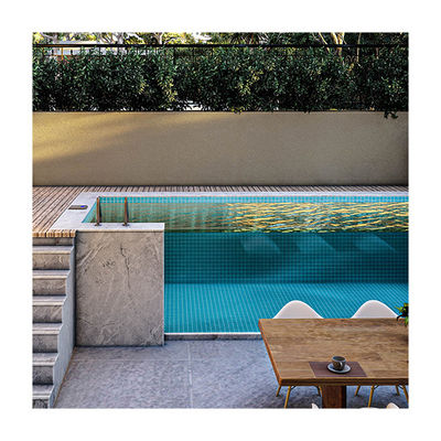 AUPOOL Vorgefertigtes Schwimmbad Akryl-Fenster und Gegenstrom mit Fliter-Pumpe
