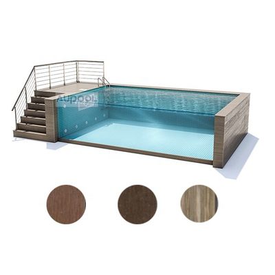 Einfache Installation Endloser Container Pool Swim Spa mit Acrylfenstermaterial PMMA Lucite