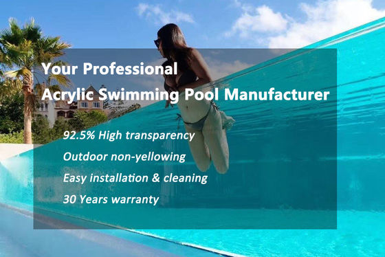 Acryl Massage Schwimmen Outdoor Spa Whirlpool mit 100% Jungfrau PMMA Import Acryl