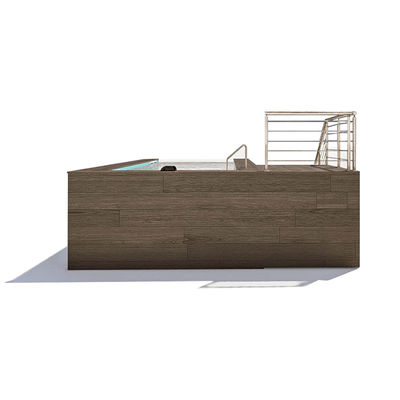 Durchsichtige Poolfenster auf dem Boden Kunststoff Bodenpool für individuelle Pooldesign im Hinterhof