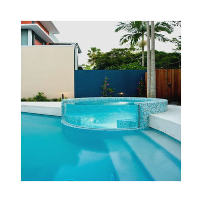 Hochlichtübertragung Villa Pool Modernes Design Außenbad Durchsichtigkeit 93%