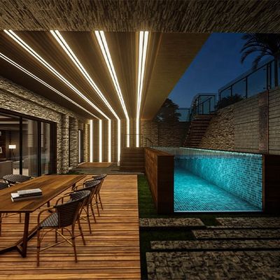 Endlos Pool Container Schwimmbad mit rechteckigem Glasfaserpool und Spa